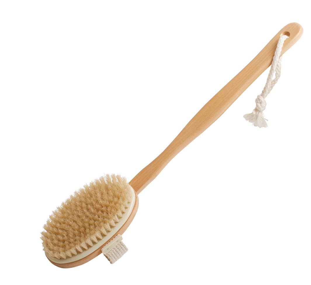 Croll & Denecke - Body brush with handle, wood massage birthday women