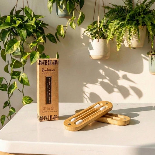Reusable Bamboo Ear Buds in Case | Earth Day Bestseller