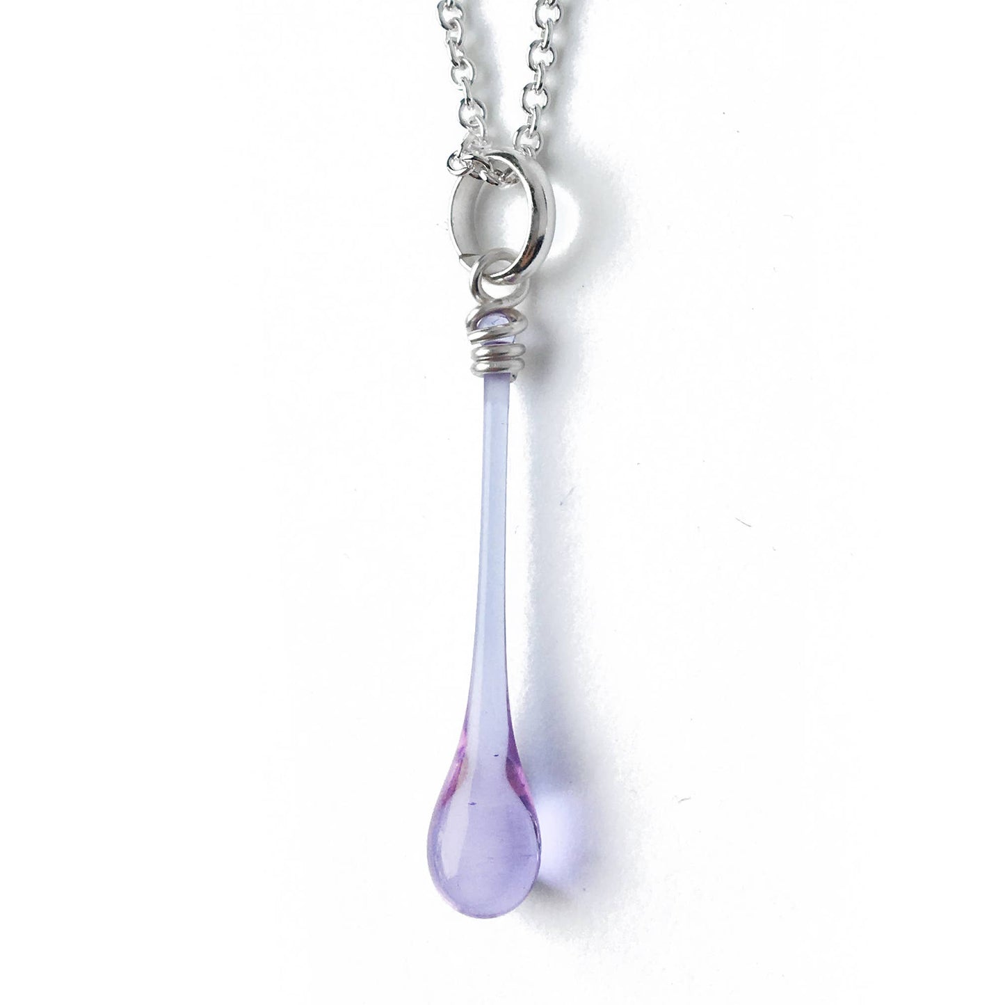 Sundrop Jewelry - Maressa Glass Teardrop Pendant Necklace