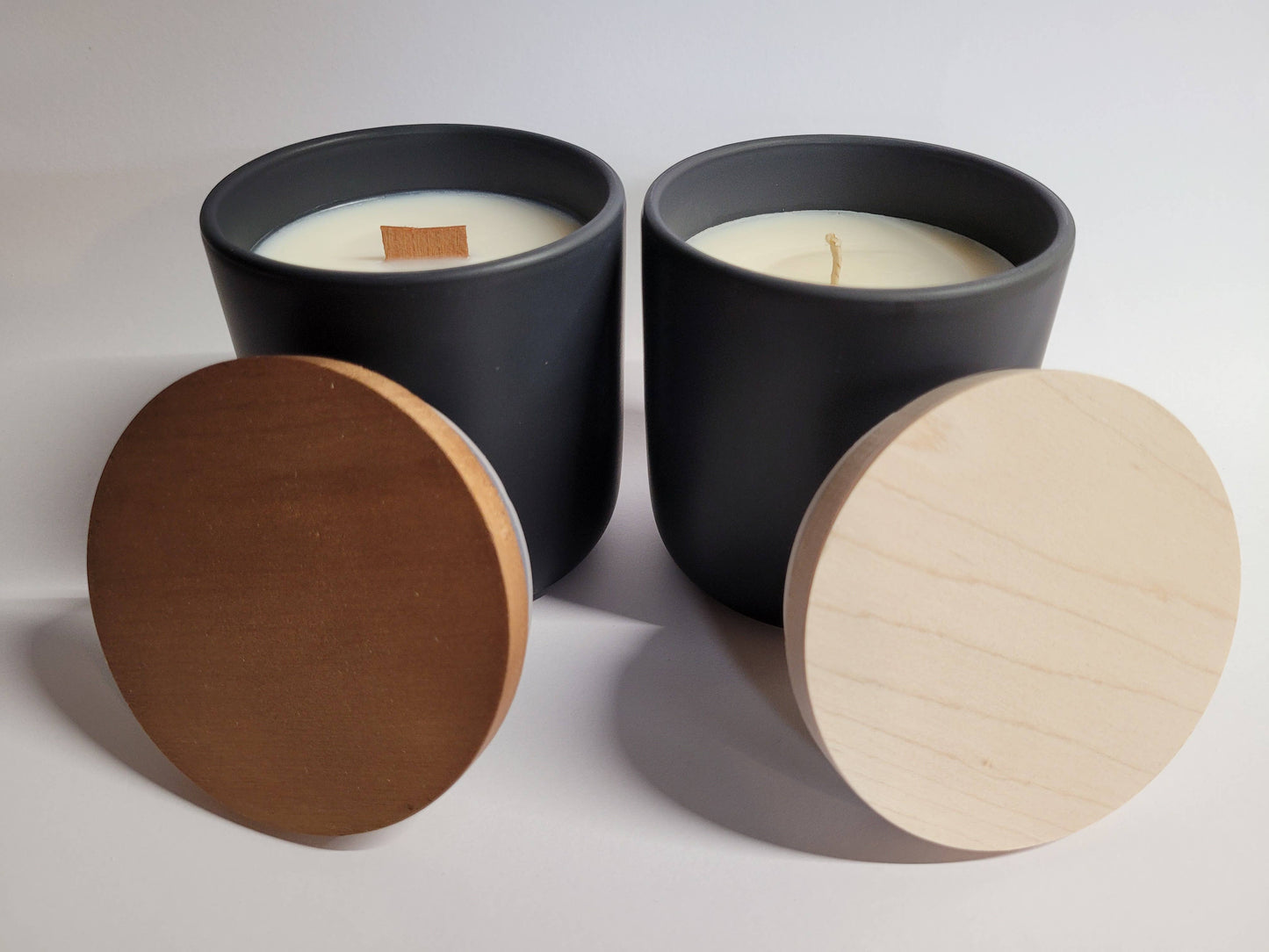 Stephanie Henry Candle Company - Soy Wax Candle, Ceramic Tumbler, Wood Lid, Multiple Scents