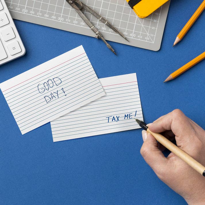 Three Leaf 100 Ct. Index Cards Ruled , White (Pack of 40)
