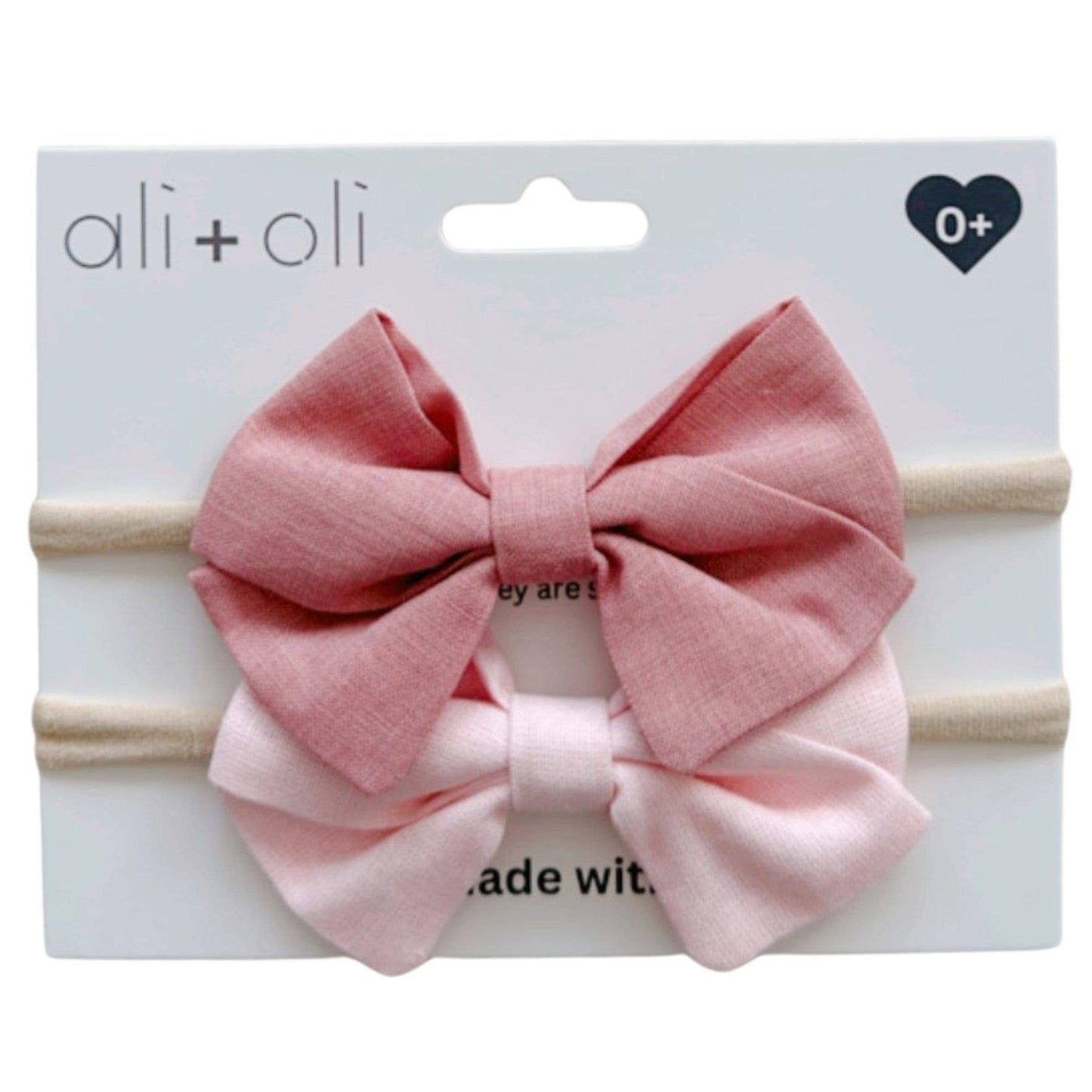Ali+Oli - Headband Bow Set (Flamingo)