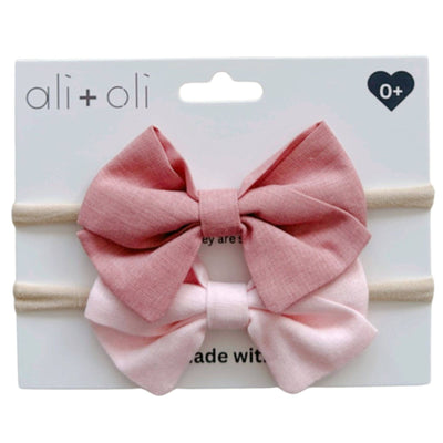 Ali+Oli - Headband Bow Set (Flamingo)