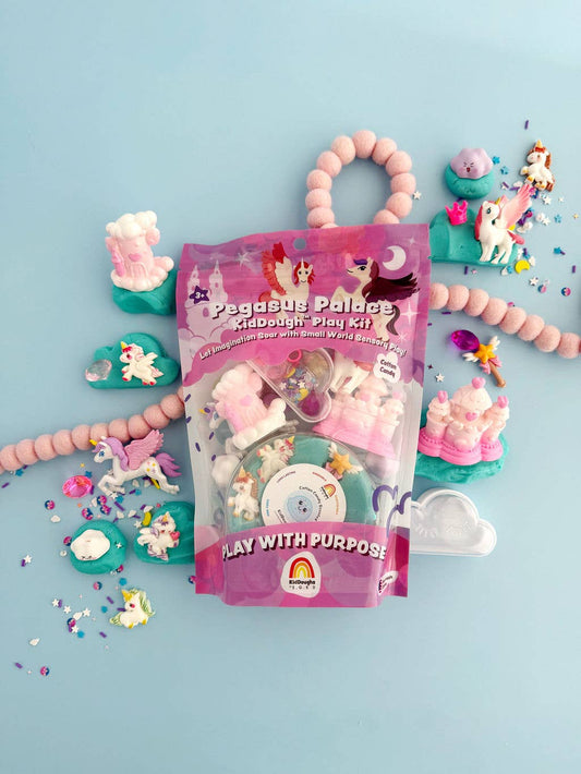 Earth Grown KidDoughs (KidDoughs by EGKD) - Pegasus Palace KidDough Play Kit