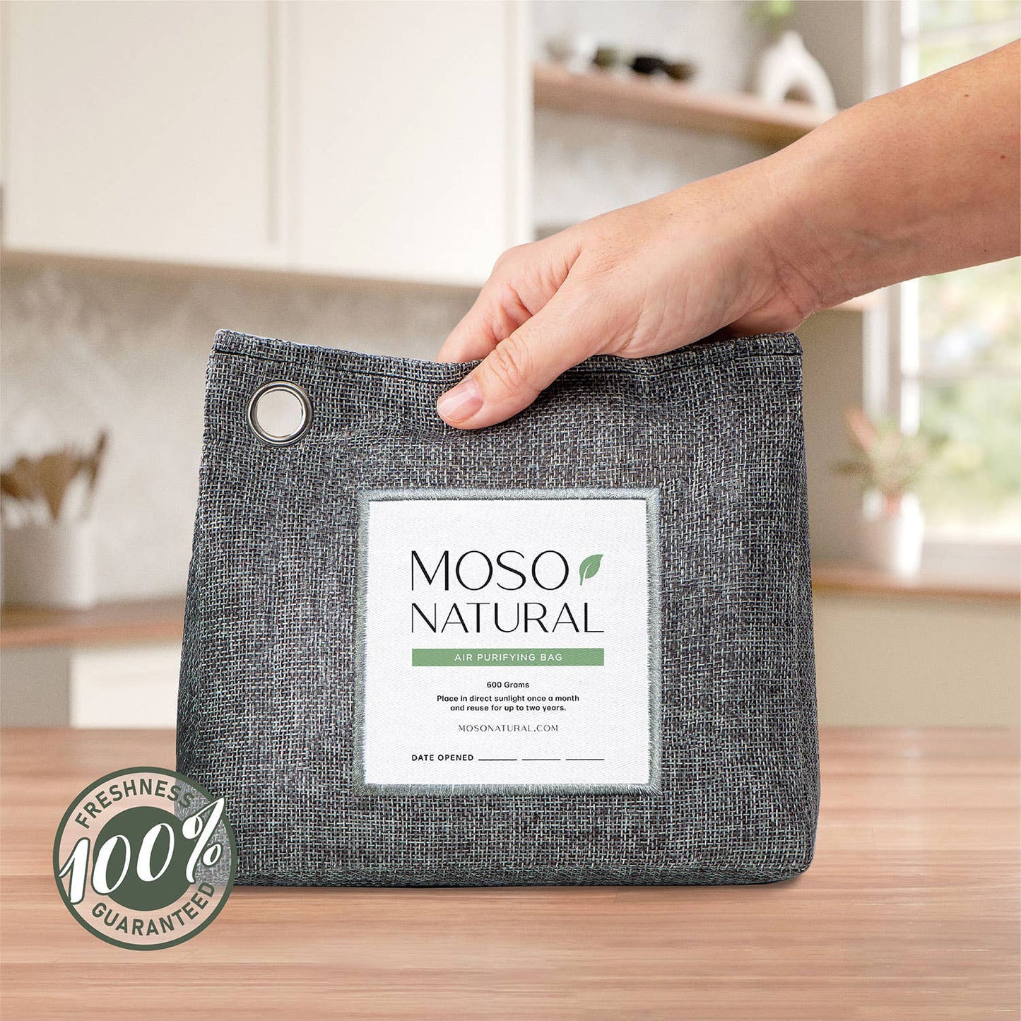 600g Air Purifying Bag for Large Spaces, Bamboo Charcoal