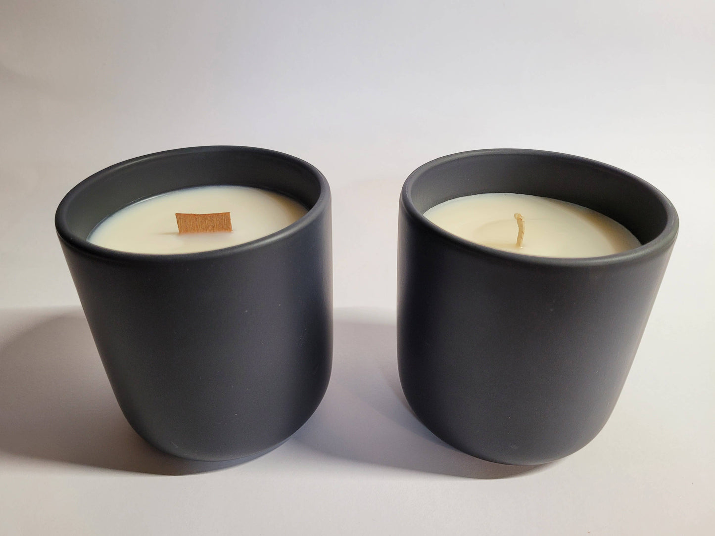 Stephanie Henry Candle Company - Soy Wax Candle, Ceramic Tumbler, Wood Lid, Multiple Scents