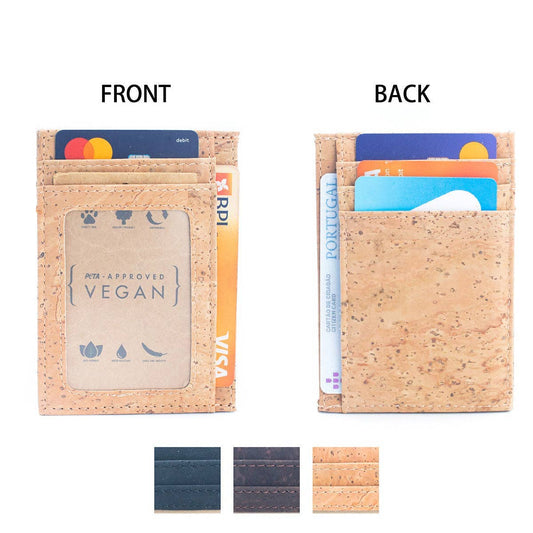 Meninas Bonitas Cork - Men's RFID-Blocking Cork Card Wallets BAG-2252