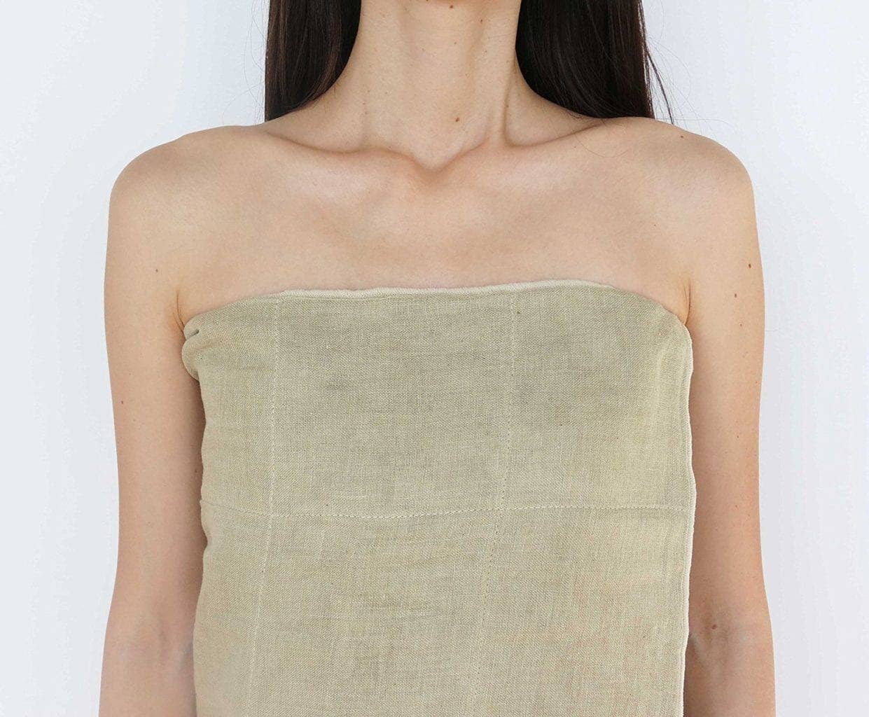 Nawrap Organic Cotton Bath Towel (Ivory, Brown, Green)