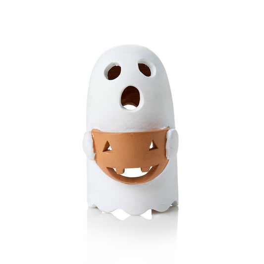 SERRV International - Ghost Terracotta Halloween Lantern
