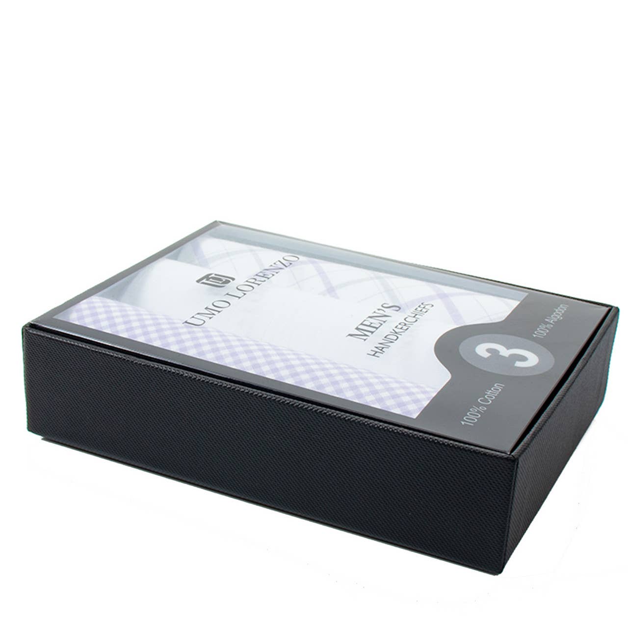 Men's Boxed Fancy Cotton Handkerchiefs 3pcs Set