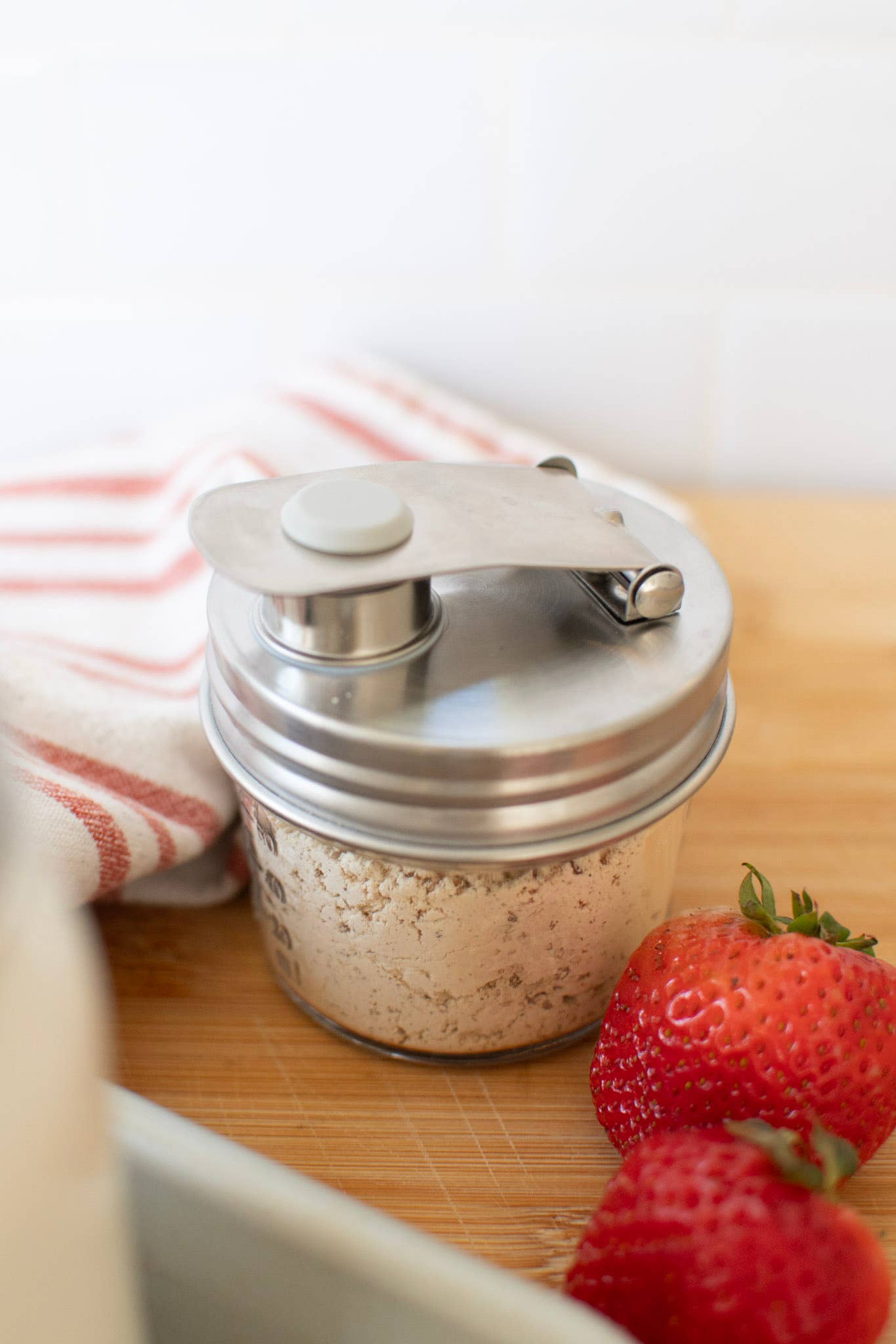 Pourable Jar Lid - Regular Mouth - Stainless Steel