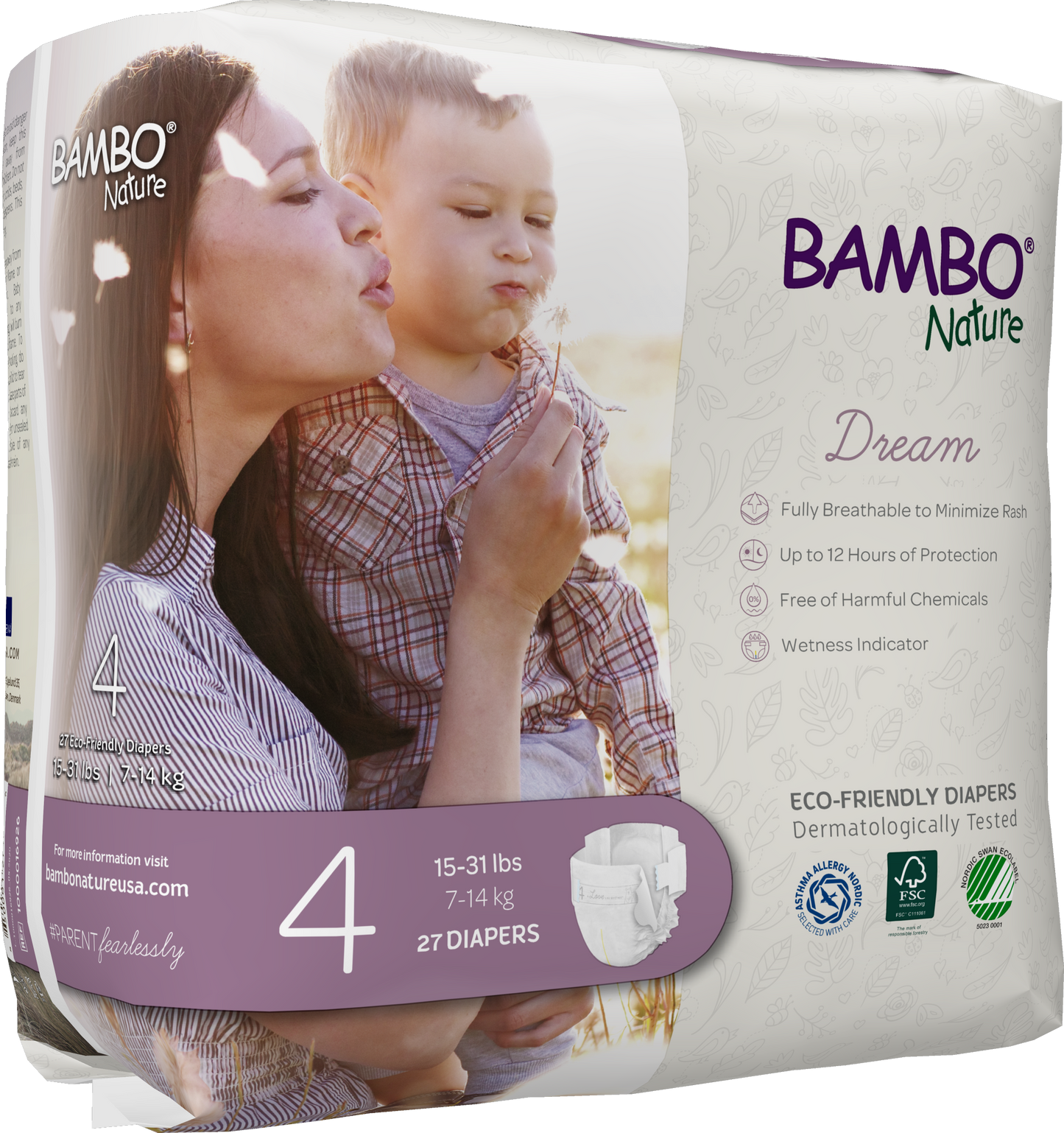 Bambo Nature Dream Baby Diapers Size 4
