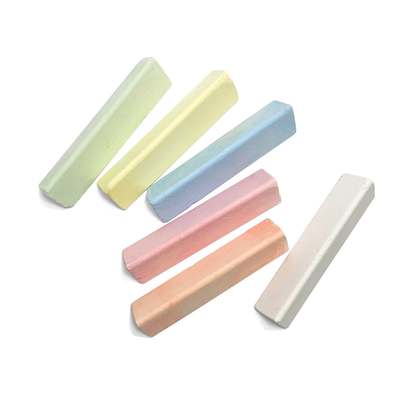 Sidewalk Chalk - Talc-Free - 6 Natural & Non-Toxic Colors