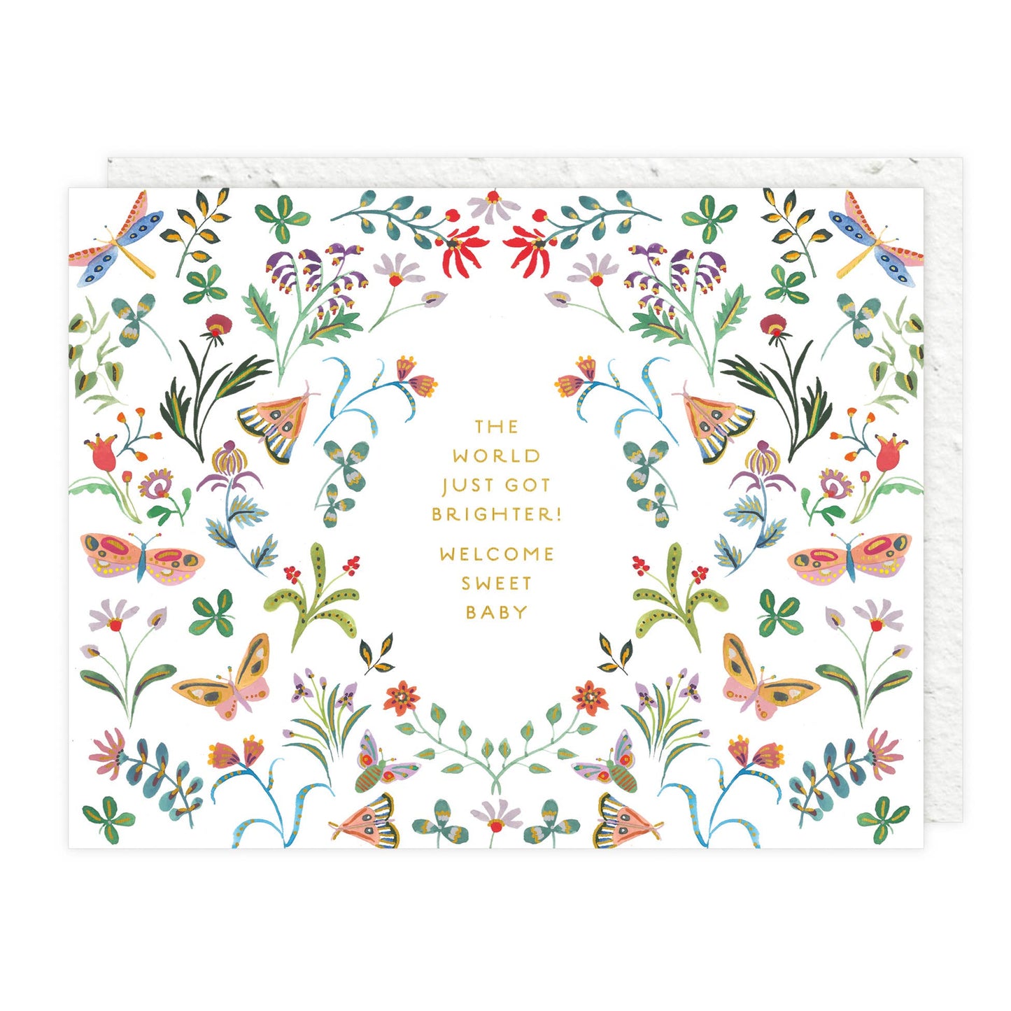 Butterfly Garden - Baby Card