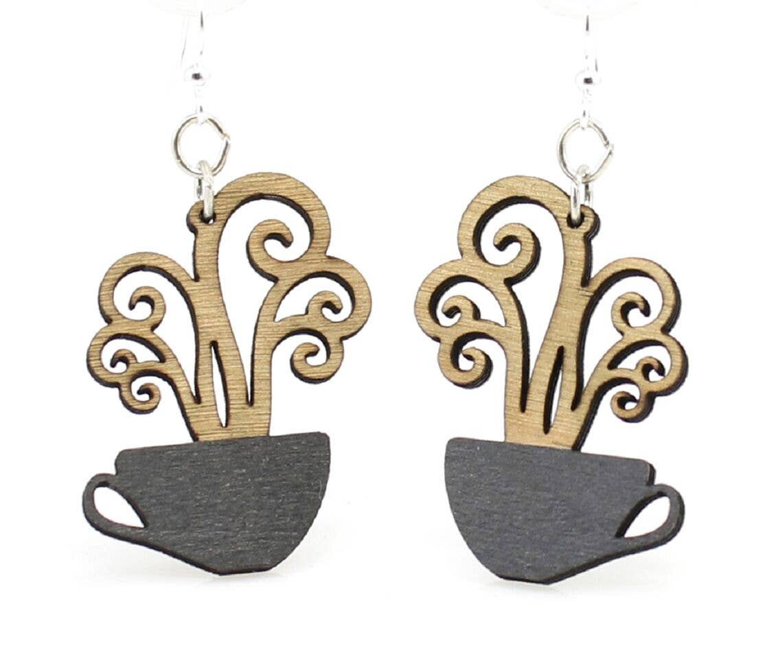 Green Tree Jewelry - Coffee Cup Earrings