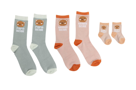 Pearhead - Woodland Family Sock Set, Family Gift Set, Set Of 3