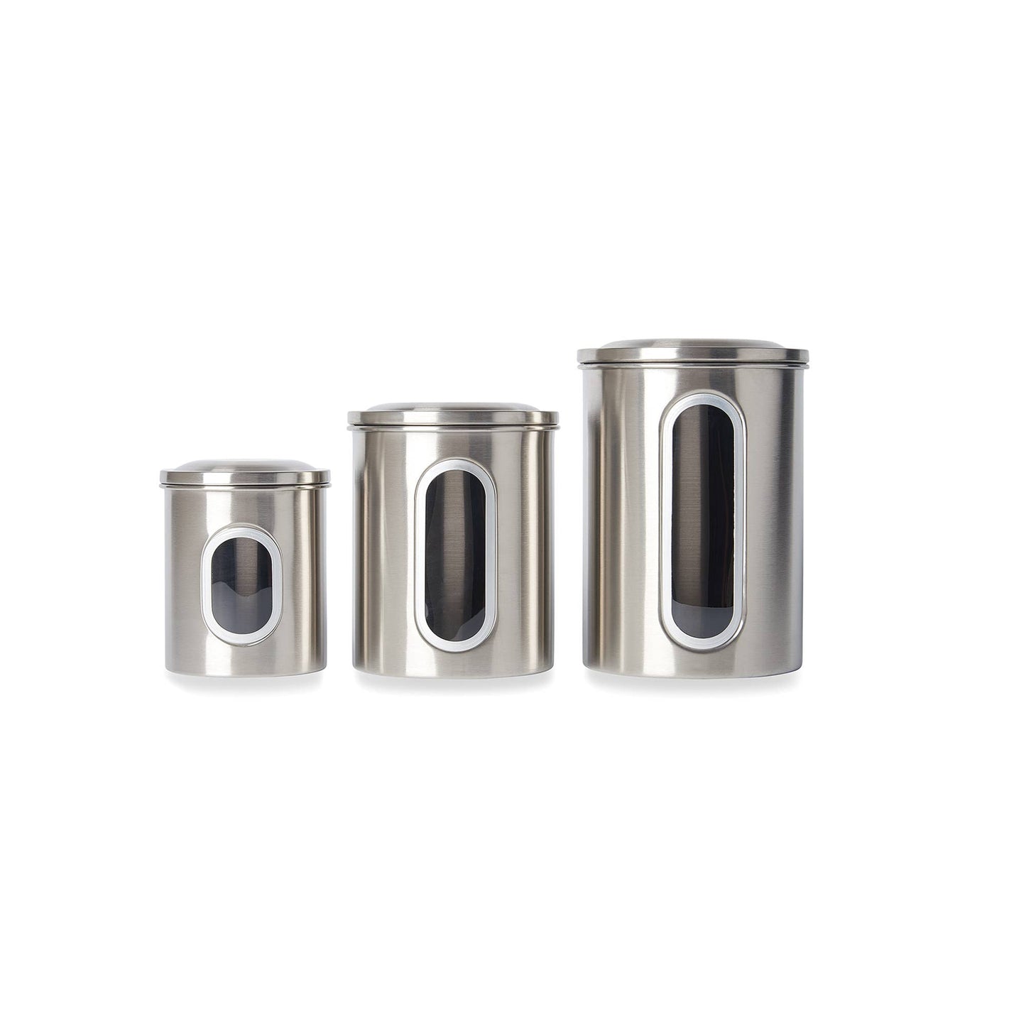 Fox Run Brands - Fox Run Stainless Steel Canister Set, 3-Piece Set