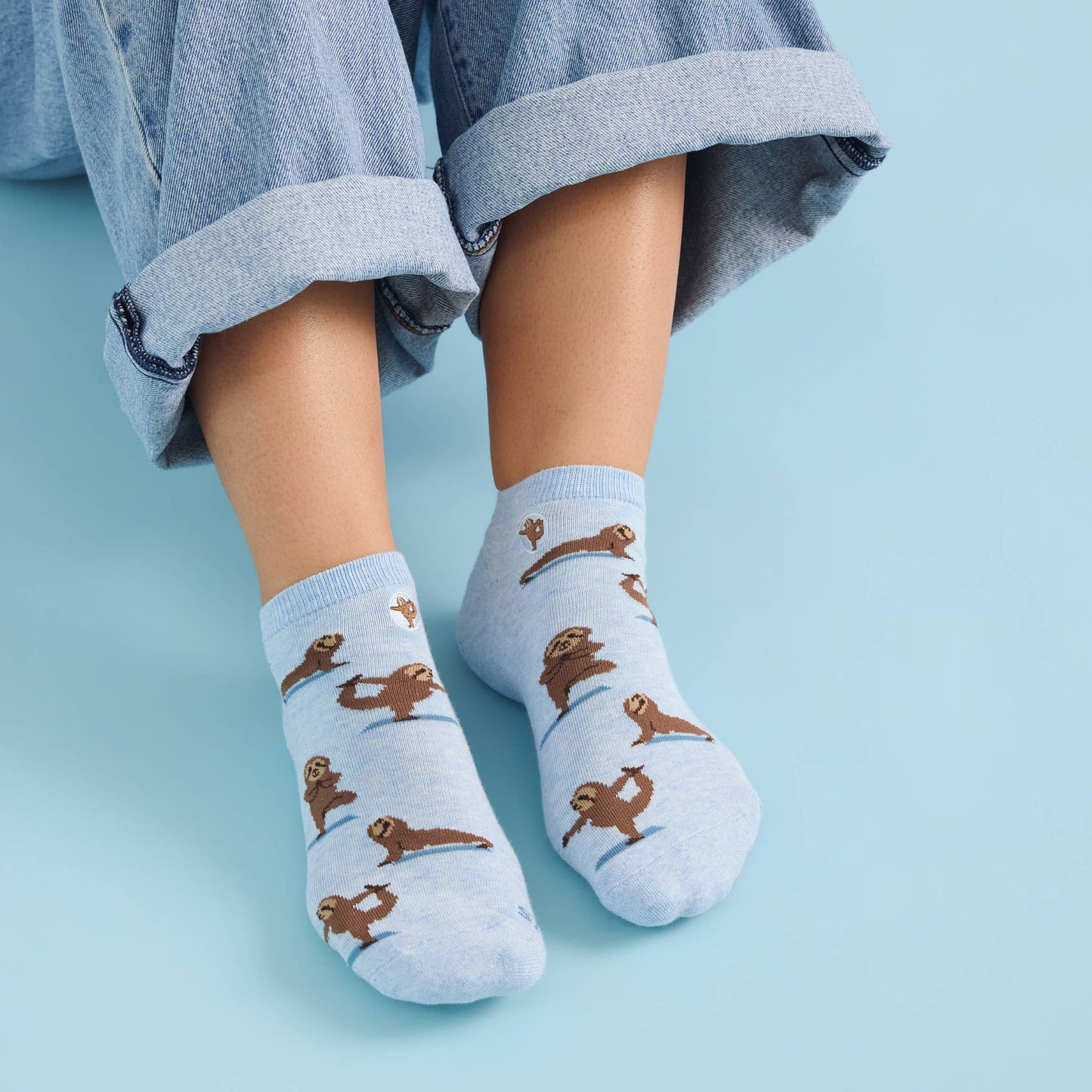Conscious Step - Ankle Socks that Support Mental Health | Blue Sloths