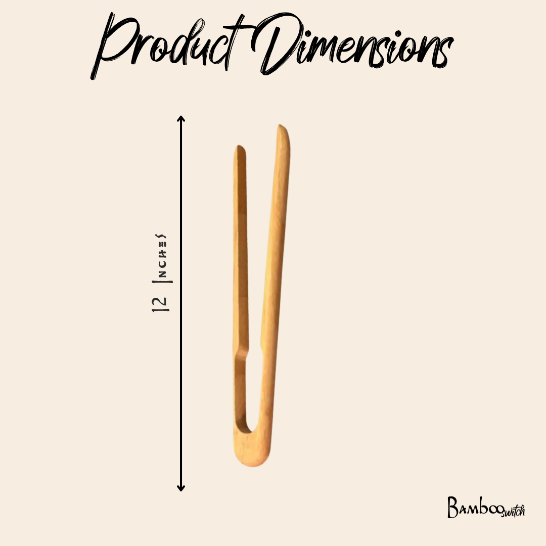 Bamboo Switch - 12" Bamboo Tong |  Kitchen Bestseller