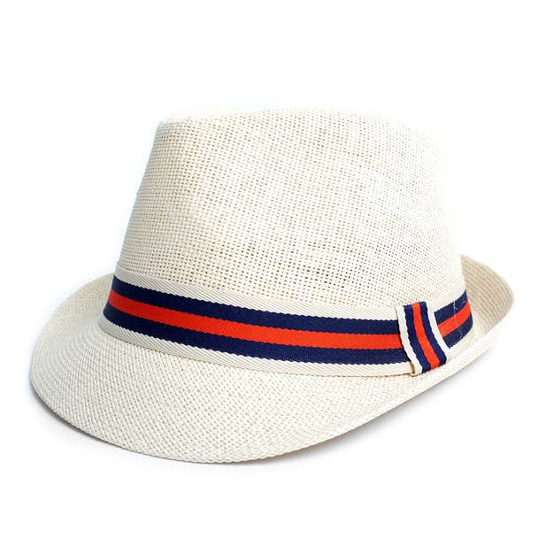 Men's Fedora Hat with Striped band