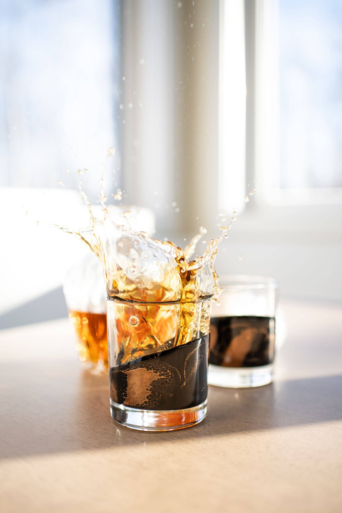 Resin Accented Whisky Glasses-Price is per glass -NO TARIFFS