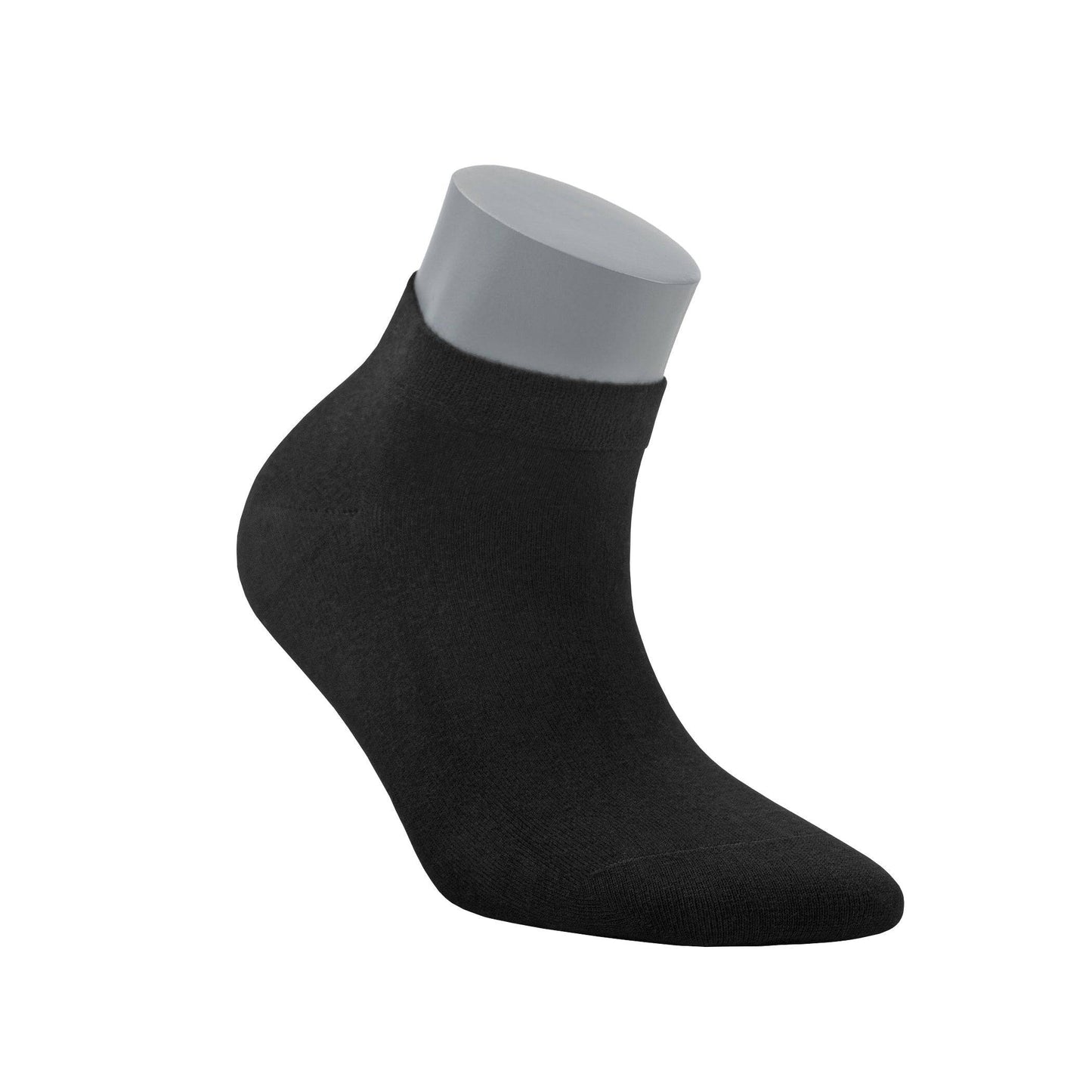 Womens Bamboo Ankle Socks ''Black'' 6-Pack - 578