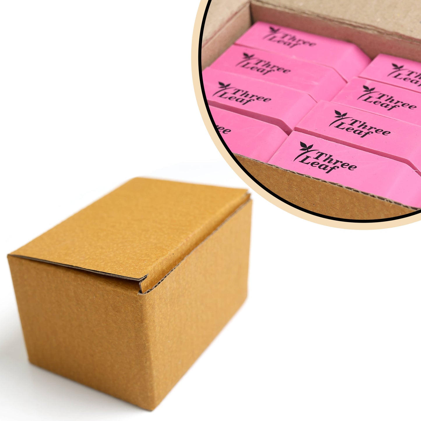 Pink Bevel Eraser (Individual)