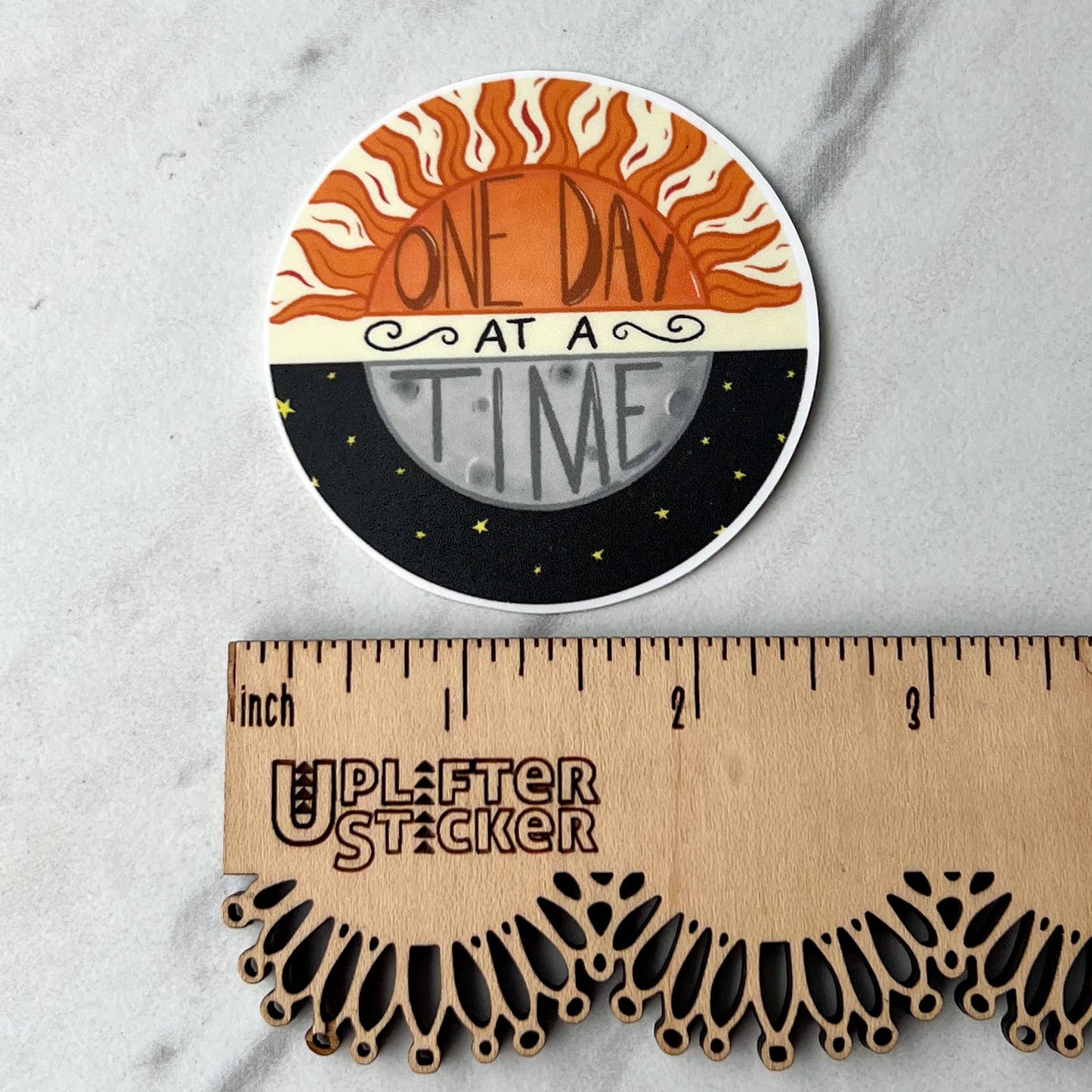 Uplifter Sticker - One day at a time sticker
