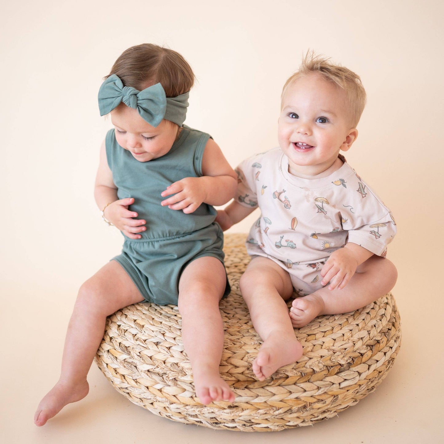 Organic Cotton Headband  Basil Green