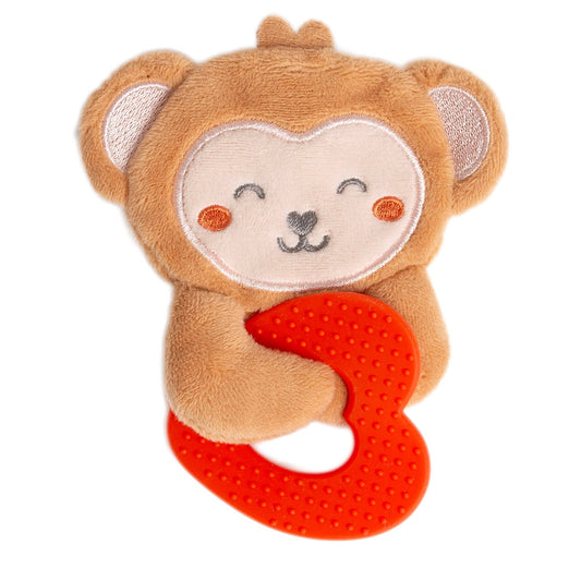 Pearhead - Baby Crinkle Teether Toy, Monkey