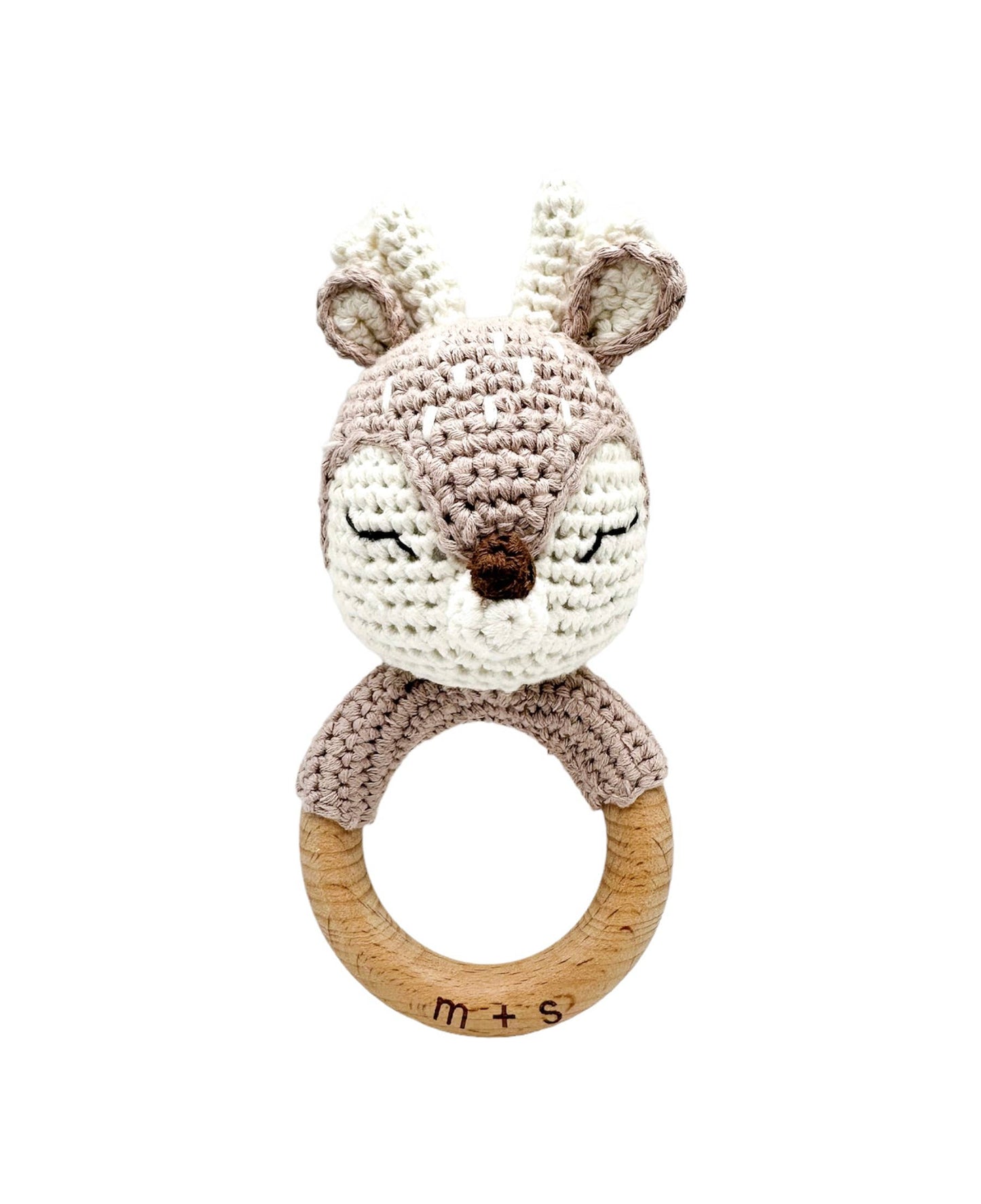 Marlowe and Sage LLC - Deer Hand Crochet Rattle
