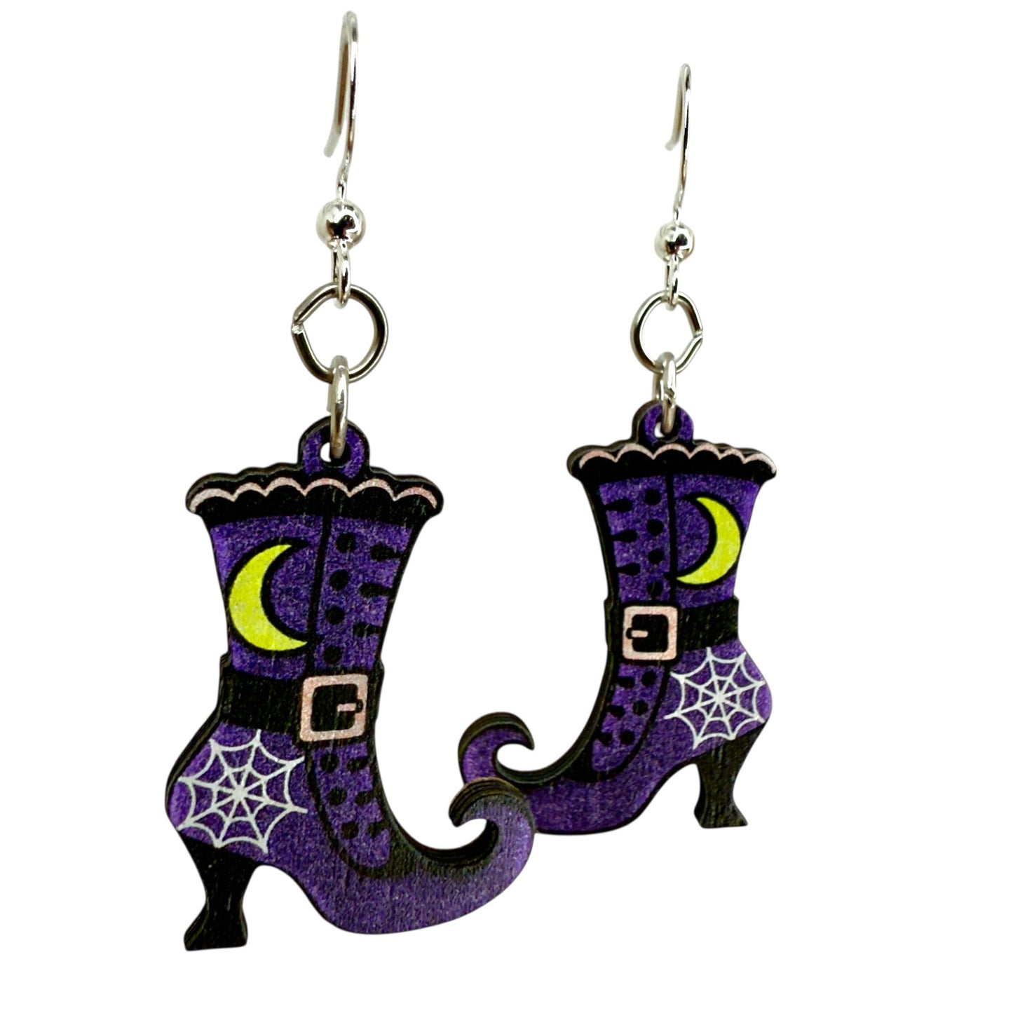 Green Tree Jewelry - Witch Boot Earrings #1873
