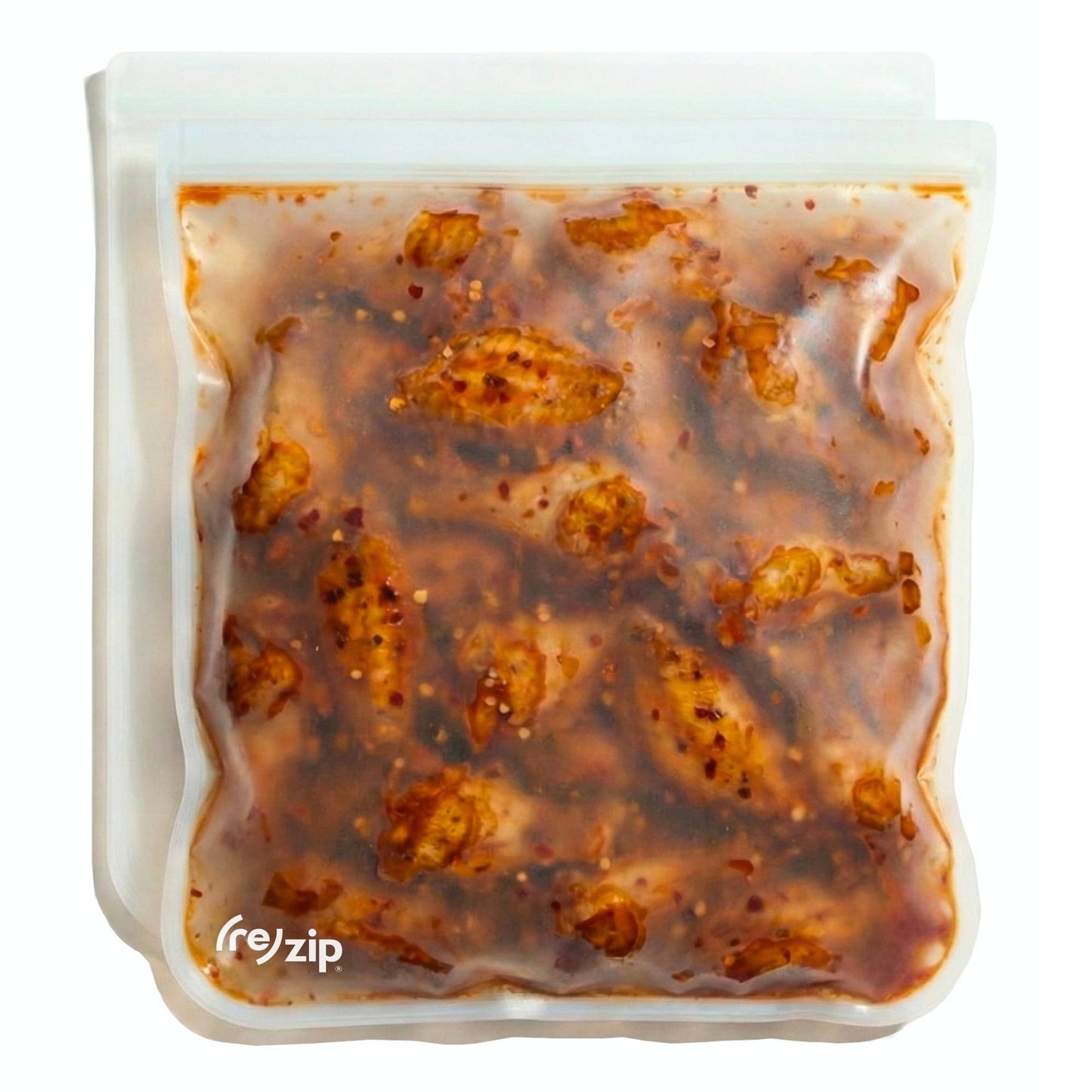 Reusable Flat Gallon Storage Bags - Clear - 2 Pack