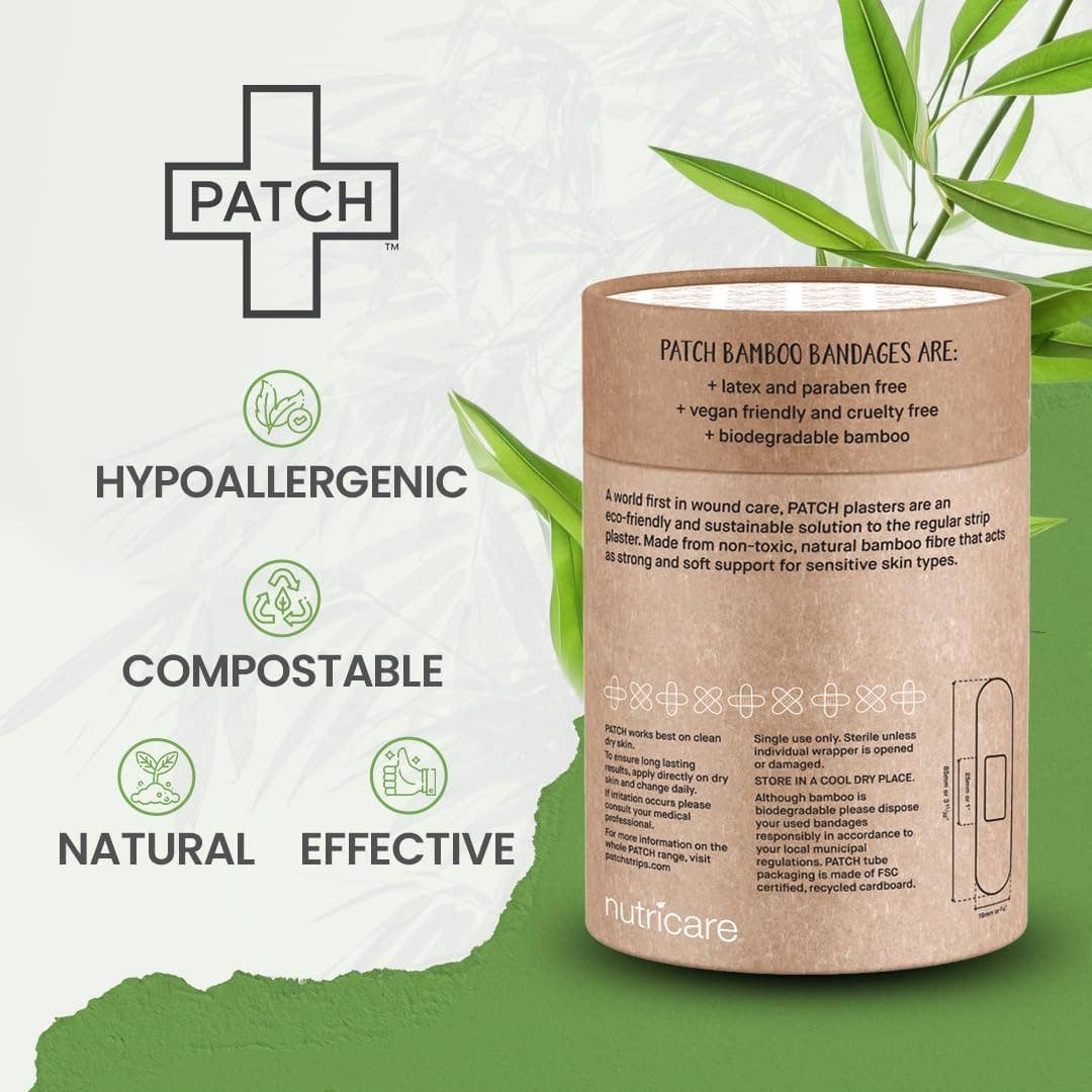 PATCH VALUE PACK - 100 Natural Bamboo Bandages