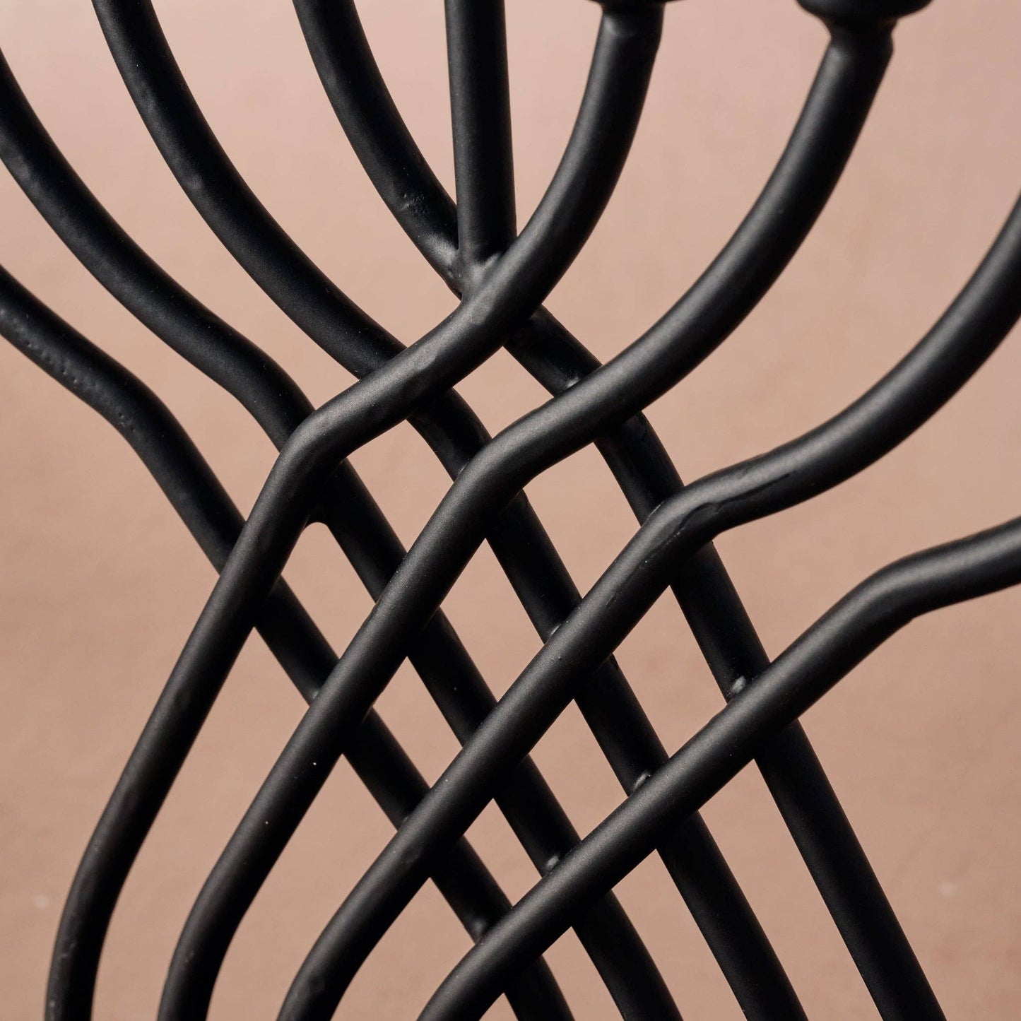 Ten Thousand Villages - Sudaul Criss Cross Iron Menorah