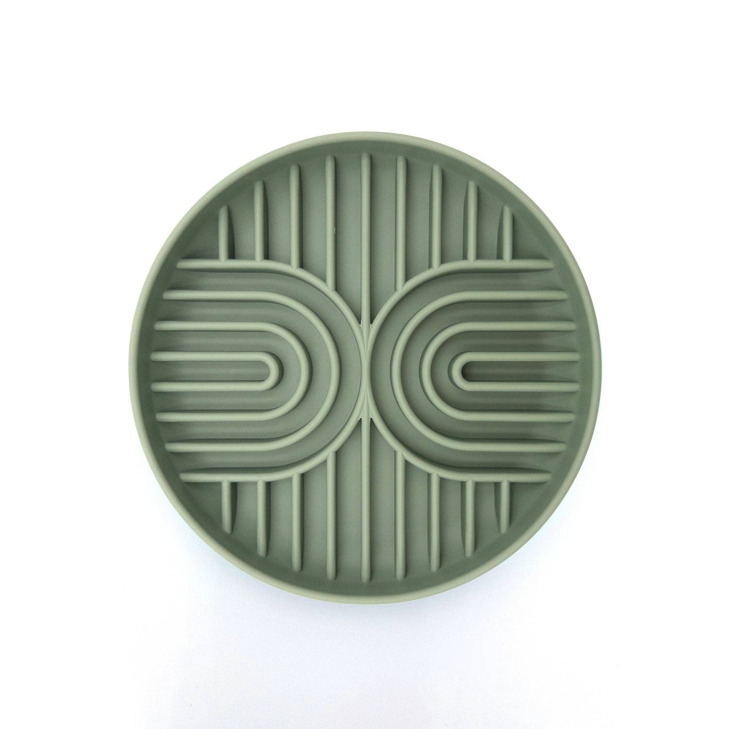 Green Waves Co. - Slow Feeder Dog Bowl with Suction Base