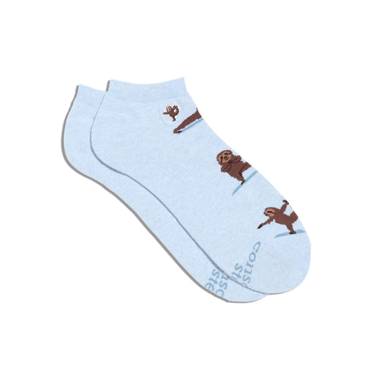 Conscious Step - Ankle Socks that Support Mental Health | Blue Sloths