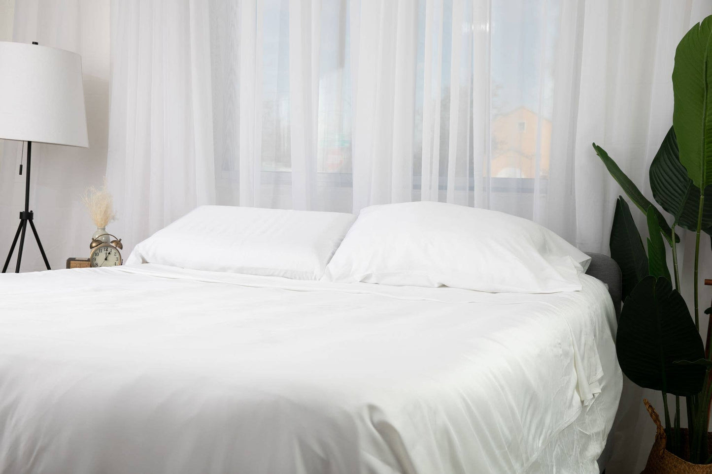 Pure Fiber - Bamboo Viscose Sheets Set – 4PC Soft Cooling Bedding
