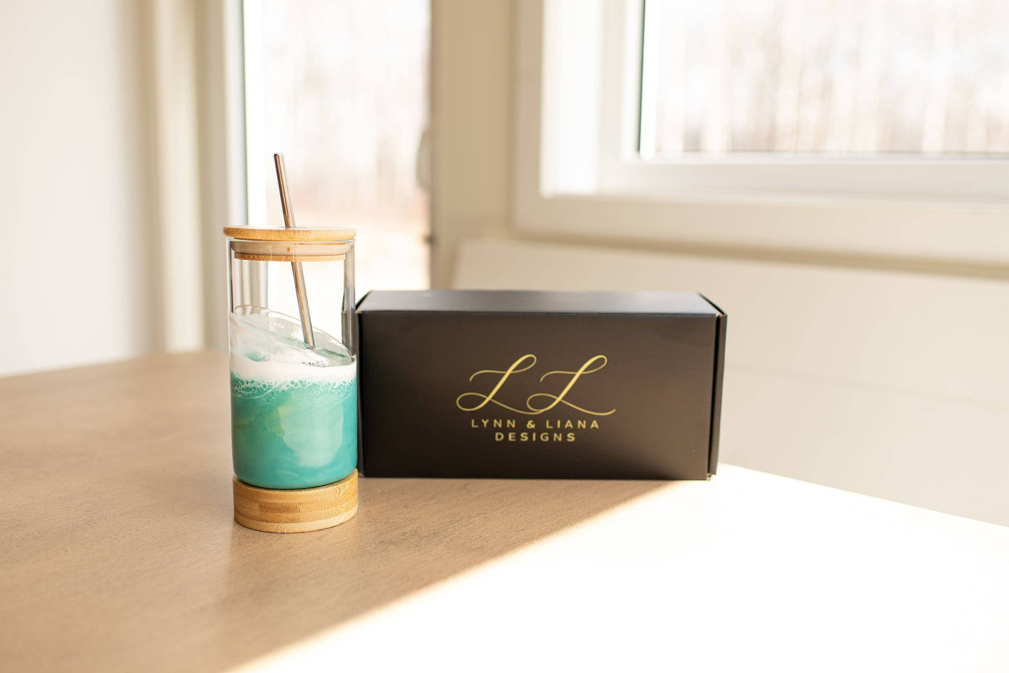 NEW!!! Resin Accented Glass Tumblers (No Tariffs)