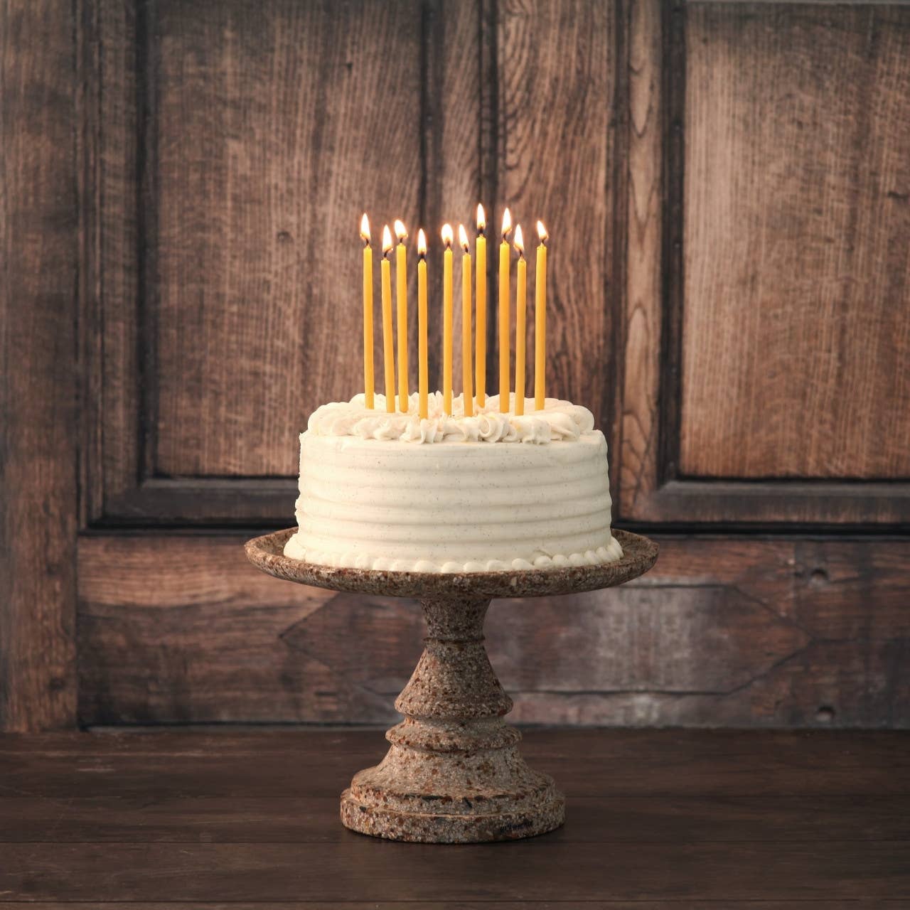 Birthday Candles  100% Pure Beeswax  6 Hand-Dipped
