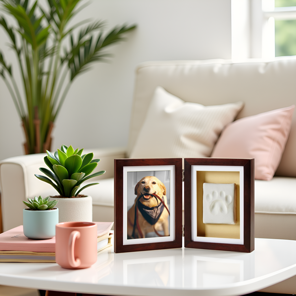 Pearhead - Pawprints Keepsake Photo Frame & Clay Impression Kit