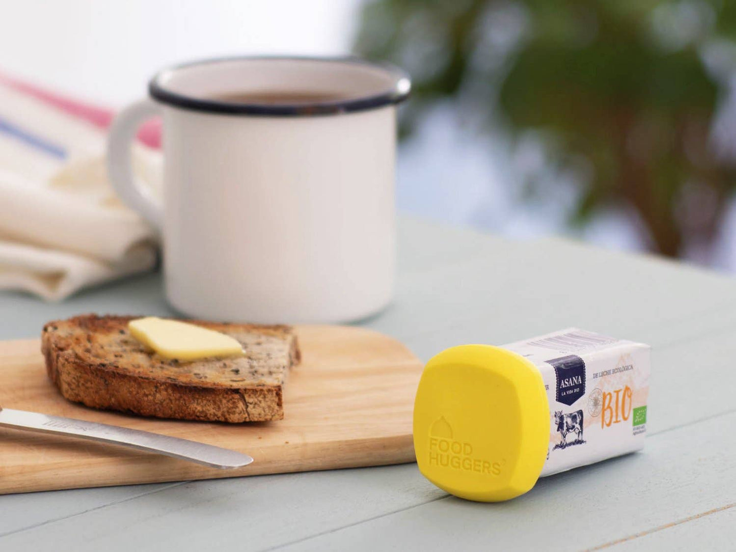 Food Huggers - Reusable Silicone Butter Saver – Yellow