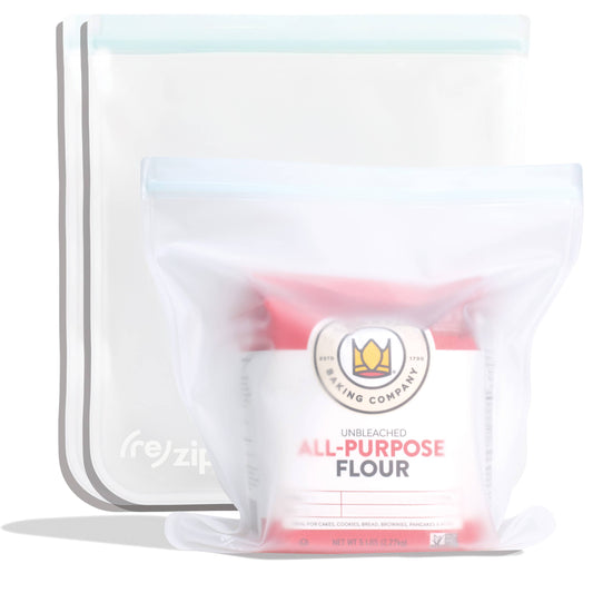 Reusable Flat Gallon Storage Bags - Clear - 3 Pack