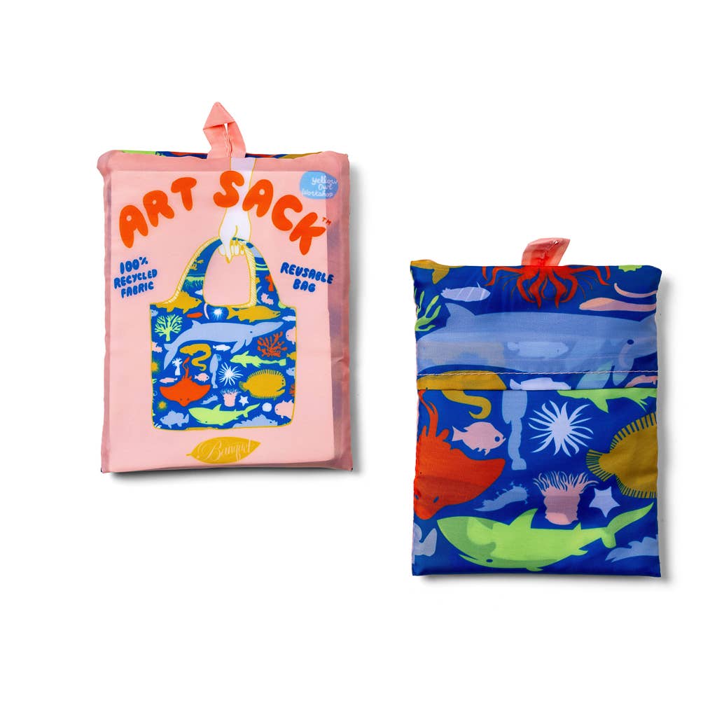 Sea Animals Art Sack® by Banquet Workshop - Beach Tote Bag