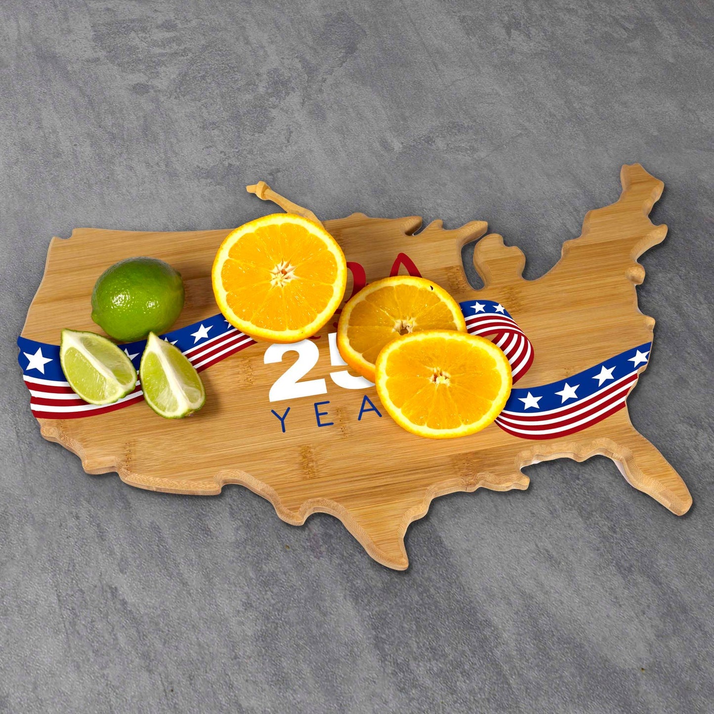 USA 250th Anniversary USA Bamboo Charcuterie Board