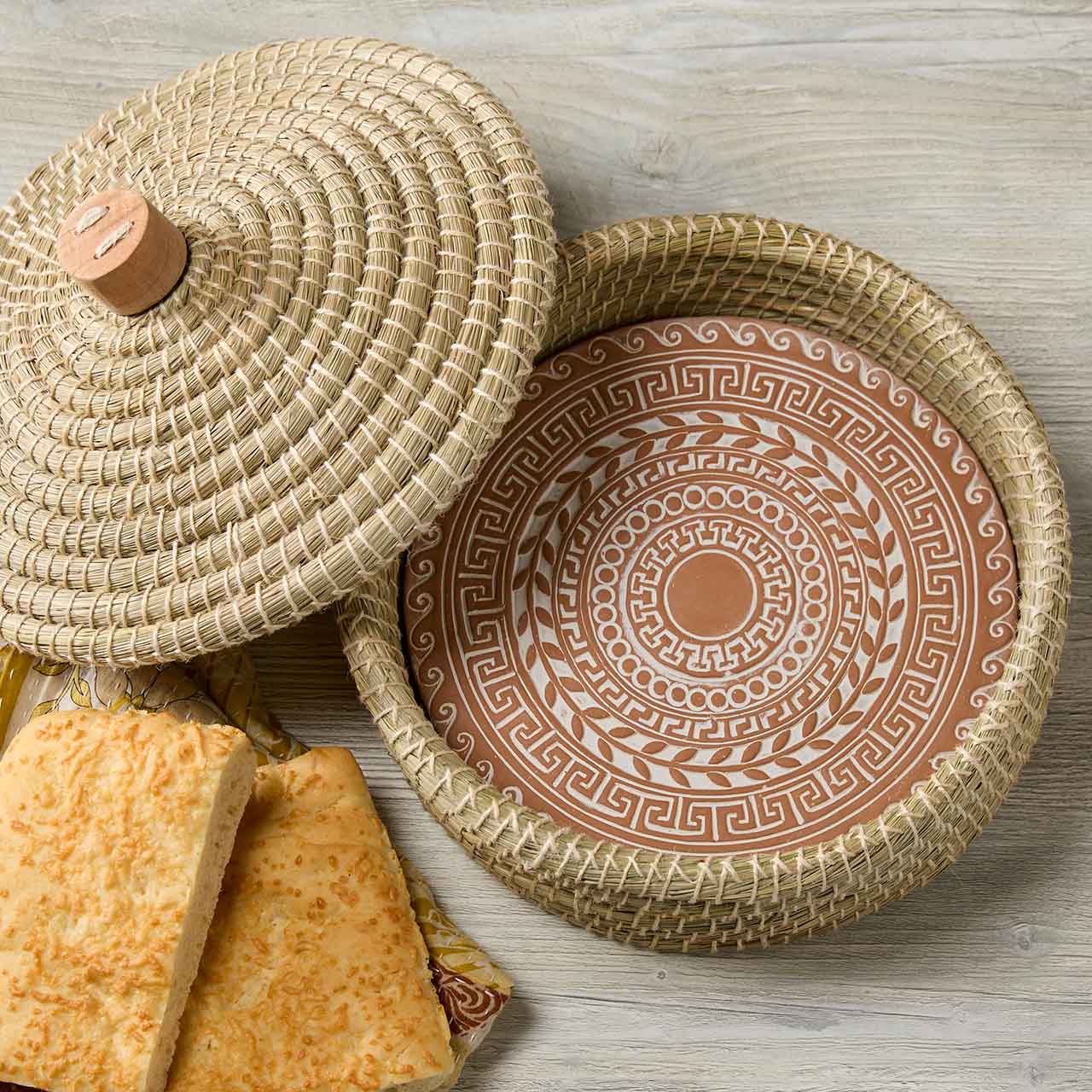 SERRV International - Ancient Wave Lidded Breadwarmer