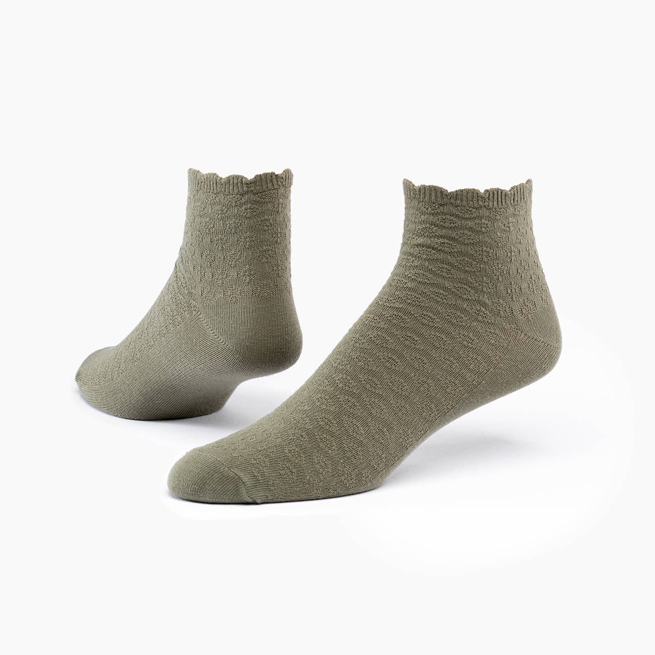 Maggie's Organics - Organic Cotton Socks - Scallop Quarter