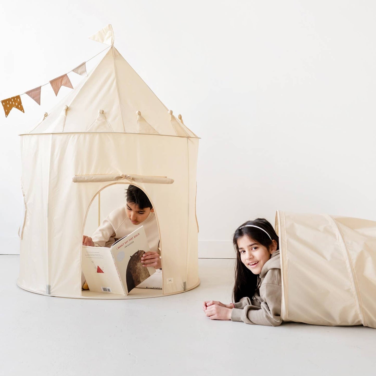 Kids Play Tunnel with Recycled Fabric