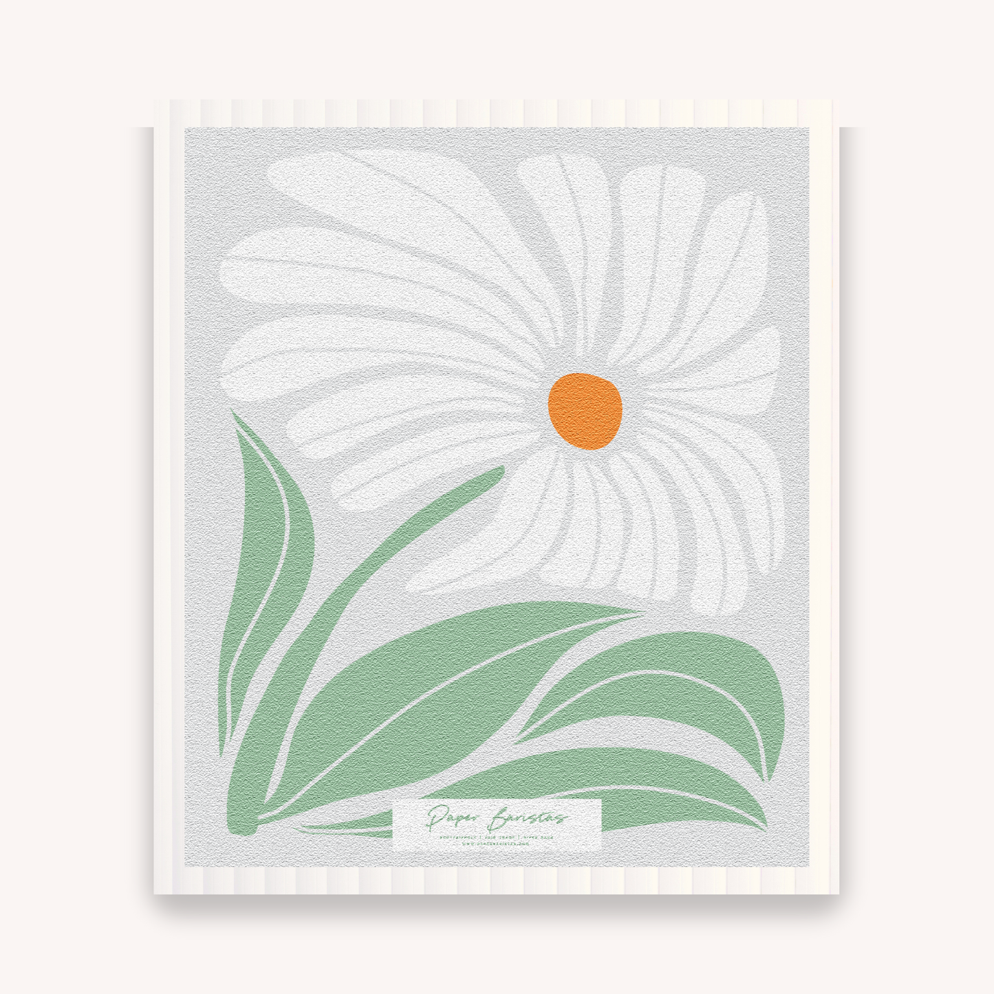 Paper Baristas - Set of 3 Swedish Dishcloth: Daisy Combo