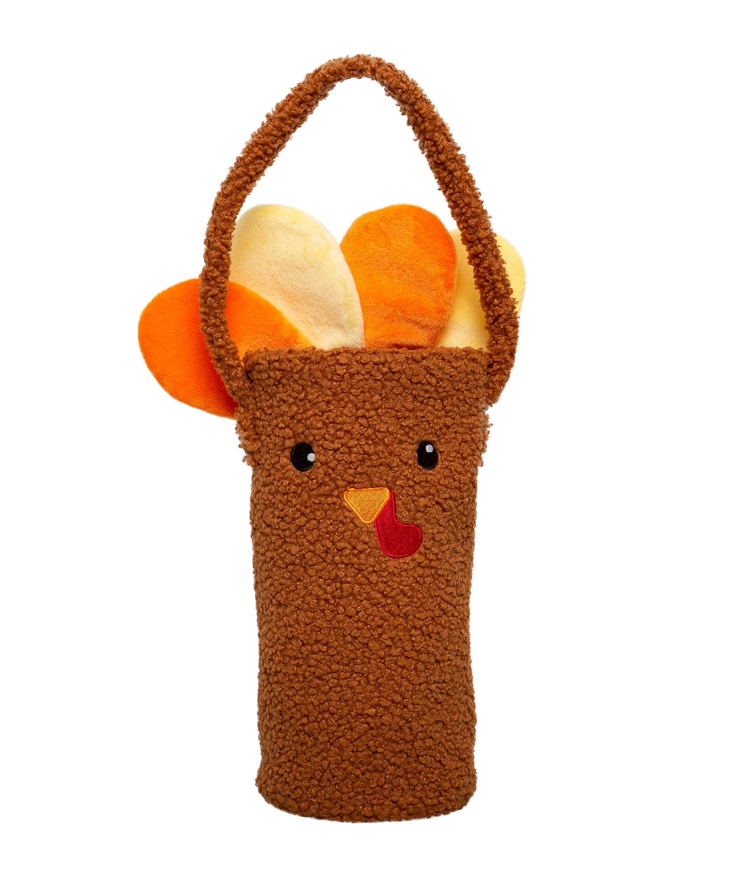 Pearhead - Turkey Sherpa Wine Bottle Gift Bag, Hostess Gift